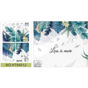 Наклейка интерьерная 60x90см Less is more ПВХ с блистер подвес 8002288