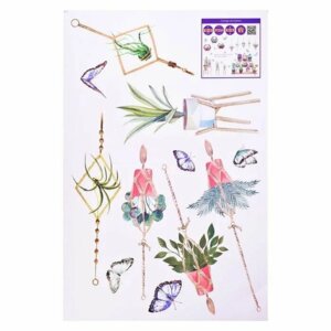 Наклейка интерьерная 60x90см Флористика ПВХ с блистер подвесом 8002291