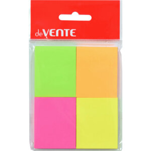 Бумага для заметок 40x50мм 50л офсет 75г 4 неон цв 4шт с клеевым краем 2010344