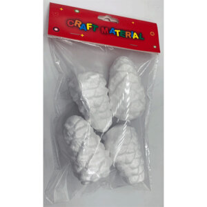 Заготовка для декора 4шт Шишки из пенополистирола 74x40мм 8003114