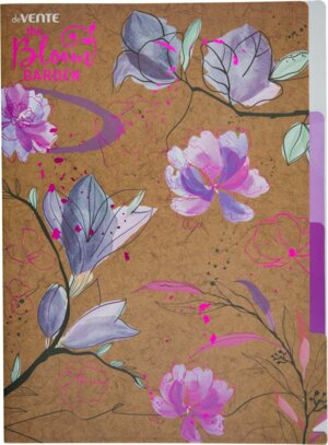 Папка уголок c 3-мя отд A4 230x310мм Bloom Garden 180мкм крафт имит 3074207