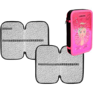 Пенал 2 секц 20,5x12см Too Cute Girl прямоугольный на молнии 7012301