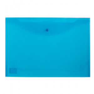 Папка конверт на кнопке A3 180мкм полупрозр Синяя 3071927