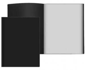 Папка 20 файлов A4 500мкм вкладыши 30мкм непрозр Черная 3101404