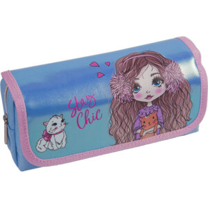 Пенал 1 отд 20,5x9,5x7см Stay Chic прямоугольный наруж карм на молнии 7020318