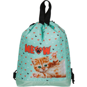 Мешок для обуви и спортивных секций Meow 38x43x9см водоотталкивающая ткань 7040339