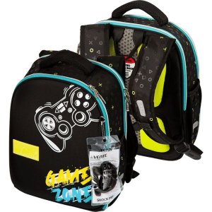 Рюкзак школьный жесткий Junior Game Zone  35x27x13 см 14л вес 800г 1 отд 7033304