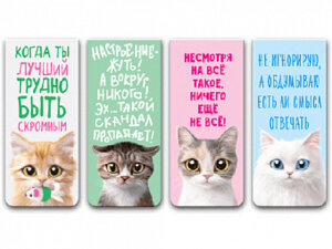 Набор закладок 4шт Football магнит бумаж блистер 8065310