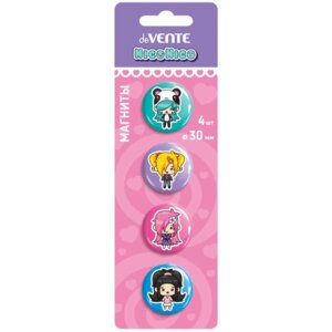 Магнит для доски офисной NicoNico 30мм 4шт 6021304