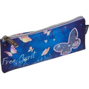 Пенал Free Spirit 21x8x3,5см треугольный на молнии фактурная кожам с подкладом 7026372