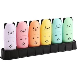 Набор текстовыделителей Kitty 6цв пастель 5045340