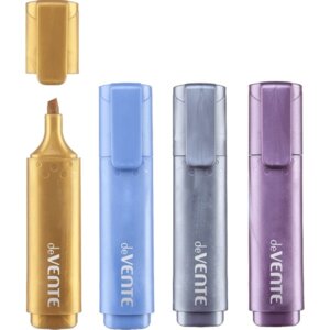 Набор текстовыделителей Sparkle  4цв розово-лиловый син серебро зол 5045338