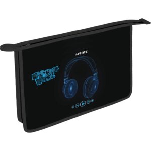Папка для тетр на молнии А4 Headphones с текстильным расш 5см 8053316