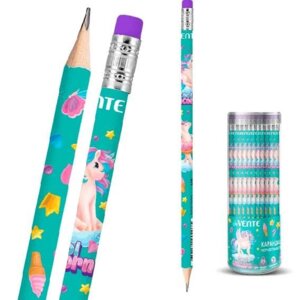 Карандаш ч/г HB с ластиком Unicorn 2мм трехгранн 5032300