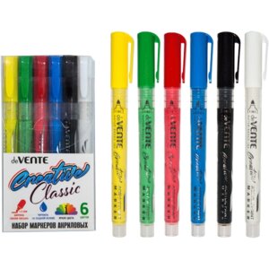 Набор маркеров акриловых deVENTE 6 класс цв пулевидный 5044302