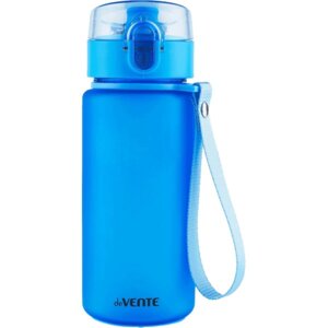 Бутылка для воды 400мл 17,9x6,5см пластик с диффузором матовая голубая 8090326