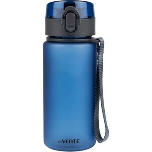 Бутылка для воды 400мл 17,9x6,5см пластик с диффузором матовая синяя 8090329