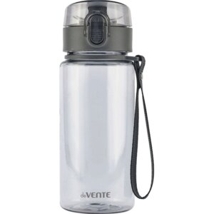 Бутылка для воды 400мл 17,9x6,5см пластик с диффузором прозрачная серая 8090335