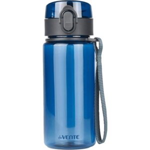 Бутылка для воды 400мл 17,9x6,5см пластик с диффузором прозрачная синяя 8090336