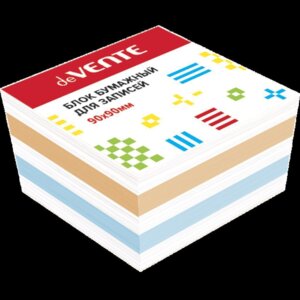 Куб для записей 90x90x50мм цветной непроклеен офсет 2012401