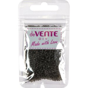 Бисер 2мм 10г Frosted Серый круглый полупрозрачный стеклянный 8001369