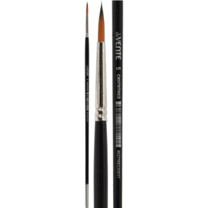 Кисть художественная синтетика № 05 Art круглая удлиненная деревянная ручка 8073007