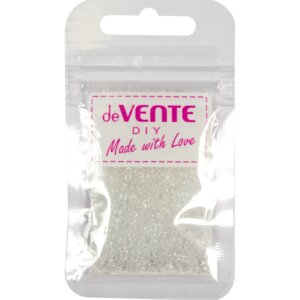 Бисер 2мм 10г Glass Белый круглый прозрачный стеклянный 8001370