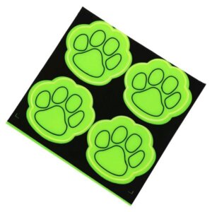 Наклейки световозвращающие Paw 50x50мм ПВХ желтые 9083209