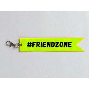 Брелок флажок Friendzone 25x170мм винил световозвращающий желтый 9082211