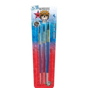 Набор кистей 3шт Пони № 2 4 7 Ice Hockey 8072224