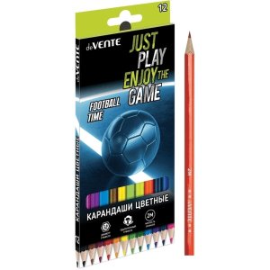 Карандаши 12цв 2М Football Time диам гриф 2,8мм шестигран 5022419