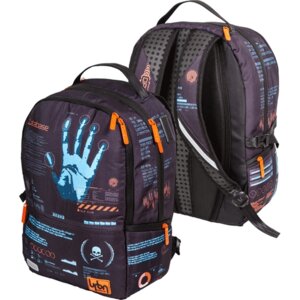 Рюкзак Label Database подростковый 39x30x17см  19л с USB вес 750г эргоном 7032443