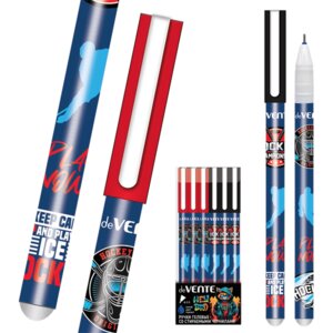 Ручка гелевая 0,5мм стираемая Hockey 2 диз корп 5051440