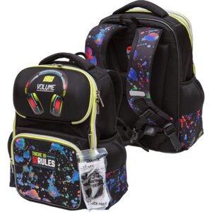 Ранец школьный 14л Smart Music No Rules жесткий 37x28x14см 800г 1 отд на замке 7030410