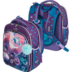 Рюкзак школьный 17л Premier Lovely Cat жесткий 37x28x18см 1000г 2 отд на молнии 7033408