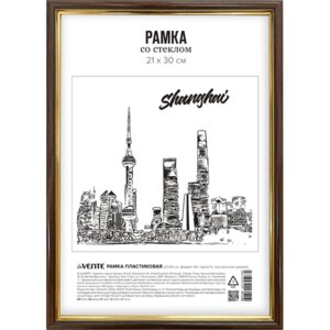 Рамка пластик 21x30см A4 серия 5 стекло 9027120