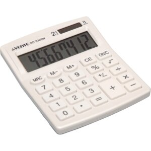 Калькулятор настольный DD-3308W 8 разр двойное питание 105x127x21мм молочный 4031331