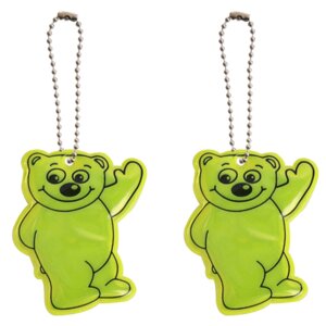 Подвес виниловый Bear 50x60мм световозвращающий желтый 9082001