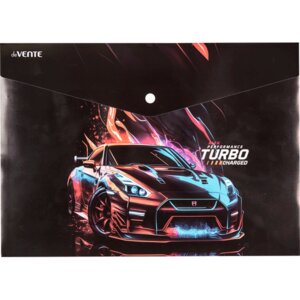 Папка конверт на кнопке А4 Turbo 330x235мм 180мкм непрозрач 3079411