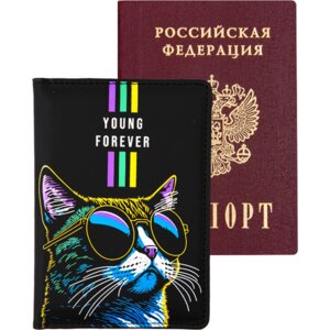 Обложка для паспорта Young Forever 10x14см иск кожа поролон 1030410