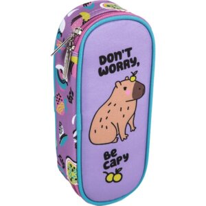 Пенал Capybara 21x8x5см овальный для 50 предметов 7023436