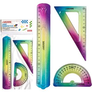 Набор геометрический малый 3 предм Shiny Rainbow Flex 5092305