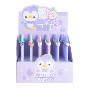 Авторучка шар 0,7мм Blueberry Pinguin с декор элементом 5070407