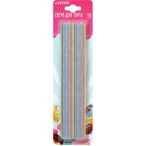 Набор свечей с блестками 16 шт 9060001