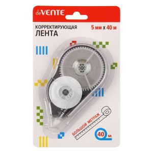 Корректор лента 5ммx40м прозрач корп с черным фронтальный аппликатор 4062337