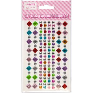 Стразы самоклеящиеся Diamonds 9,5x15см асс 8004126