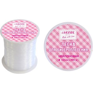 Леска для бисероплетения Line 0,6ммx100м нейлоновая прозрачная на катушке 8001395