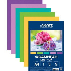 Фоамиран 5л 5цв HOBBY CREATIVE 8112401