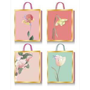 Бумажный пакет Flowers for you 9041441