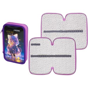 Пенал 2 секц Chiisana Hoshi Черная 7012512